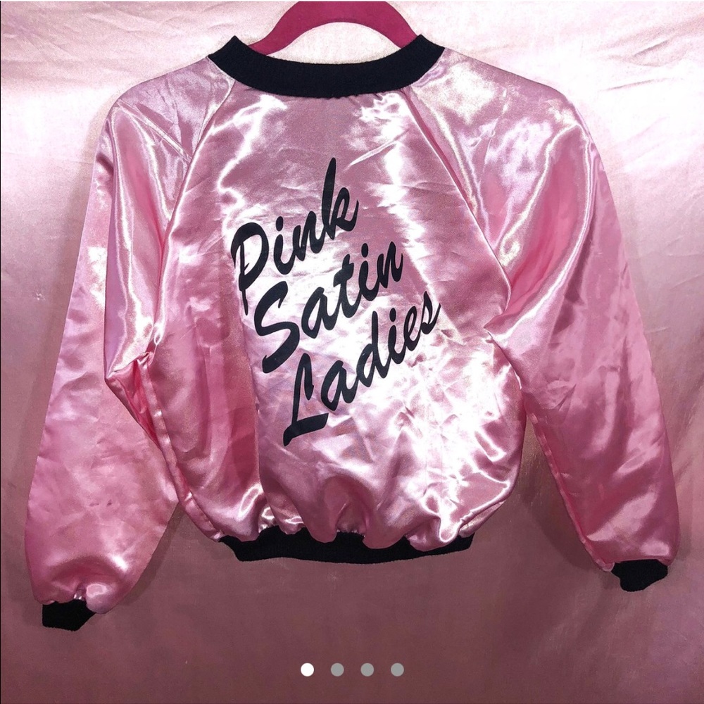 ❌SOLD❌ PINK SATIN LADIES BOMBER JACKET